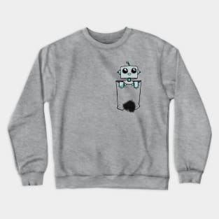 Pocket-Bot (with oil stain) Crewneck Sweatshirt